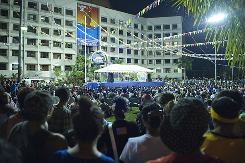 The main stage used for cultural performances and the national variety show.