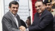 Iran's President Mahmoud Ahmadinejad (L) shakes hands with his Pakistani counterpart Asif Ali Zardari, during a groundbreaking ceremony to mark the start of construction of the Iran-Pakistan gas pipeline, Mar. 11, 2013.