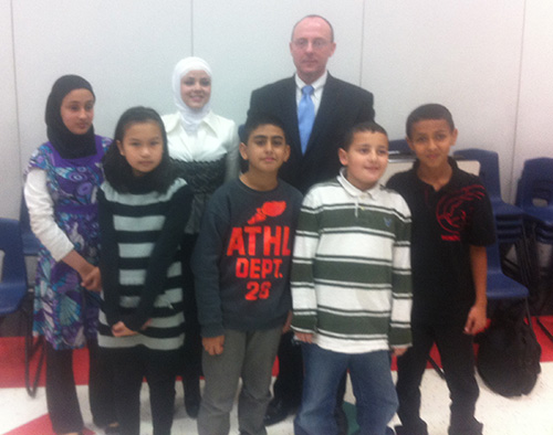 SAC Foley with Miller Elementary School Students