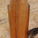 Wooden grave marker in Virginia City, NV.