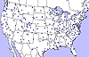  [Map: Sample wet atmospheric deposition data map] 