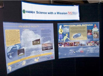 Posters for the ARM Mobile Facility and ARM Education and Outreach were selected for the 2008 Earth Day display at DOE Headquarters.