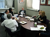 FS staff in one of many meetings held to choose ARRA projects