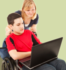 High School Boy and Girl Studying on a Laptop Computer