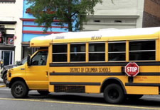 Image of District of Columbia yellow school bus.