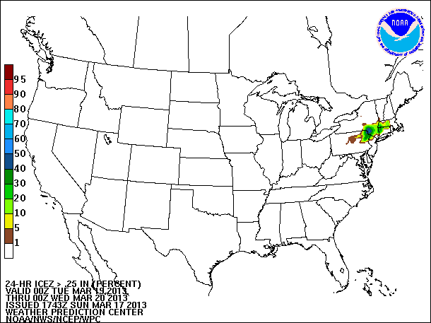 24-Hour Probability of Freezing Rain valid 00Z March 20, 2013