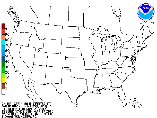 24-Hour Probability of Freezing Rain valid 00Z March 21, 2013