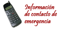Información de contacto de emergencia