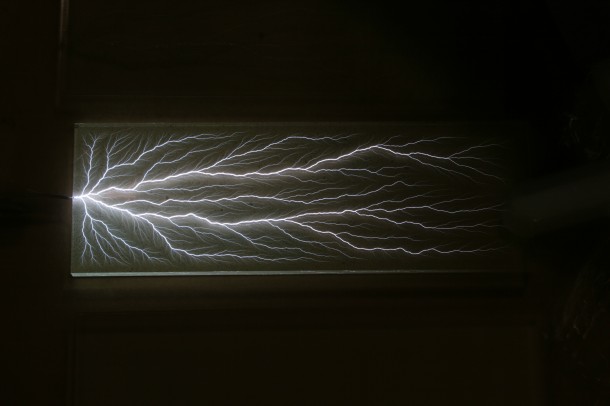 Captured lightning (Photo: Bert Hickman, Stoneridge Engineering via NSF)