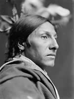 Gertrude Kasebier, photographer. Amos Two Bulls, a Sioux Indian from Buffalo Bill's Wild West Show