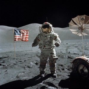 December 1972 - Apollo 17 Astronaut Eugene "Gene" Cernan was the last human being to set foot on the Moon (Photo: NASA)