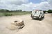 "Dragging" wipes away any footprints or other signs that people are crossing a border road. Later the Border patrol will check for signs that people have crossed the road illegally heading into the U.S.