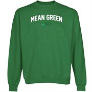 North Texas Mean Green Mascot Logo Sweatshirt - Green