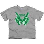 North Texas Mean Green Youth Double Trouble T-Shirt - Ash