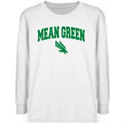 North Texas Mean Green Youth White Logo Arch T-shirt