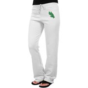 North Texas Mean Green Ladies Logo Applique Sweatpants - White