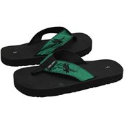 North Texas Mean Green Unisex Black Basic Flip Flops