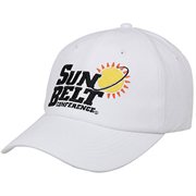 Sun Belt Conference Peached Twill Adjustable Hat - White