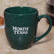 North Texas Mean Green 16oz. Green Speckled Bistro Mug