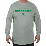 North Texas Mean Green On Point Big and Tall Long Sleeve T-Shirt - Ash