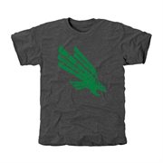 North Texas Mean Green Distressed Logo Vintage Tri-Blend T-Shirt - Charcoal