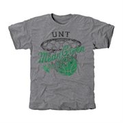 North Texas Mean Green Hoop Tri-Blend T-Shirt - Ash