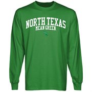 North Texas Mean Green Team Arch Long Sleeve T-Shirt - Green