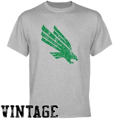 North Texas Mean Green Ash Distressed Logo Vintage T-shirt