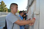 'Sky Soldiers' volunteer to paint Vicenza soccer stadium