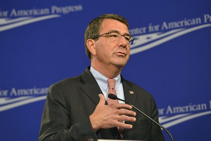 Deputy Defense Secretary Ash Carter delivers a speech on expanding the U.S.-Indian defense partnership at the Center for American Progress in Washington, D.C., Sept. 30, 2013. 