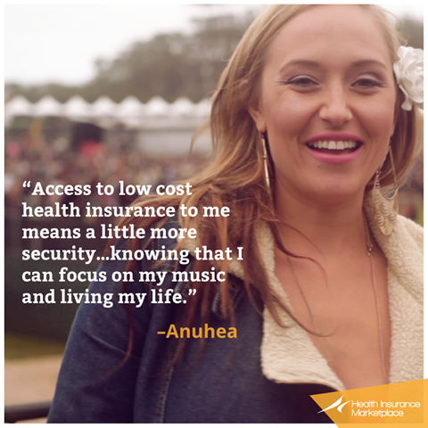 Foto: Meet Anuhea: a singer and songwriter who understands the value of affordable coverage. 

Starting October 1st, you may be eligible for lower cost coverage. Learn more at www.HealthCare.gov.