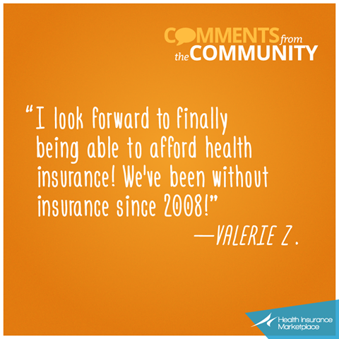 Foto: We love hearing from all of you about your experiences with health coverage and why you are looking forward to the Marketplace.  Thanks for participating in the conversation and keep the great comments coming!