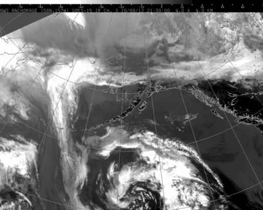 Alaska infrared image