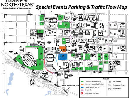 UNT Graduation Map