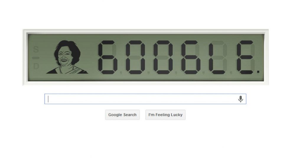 PHOTO: Todays Google Doodle pays homage to Shakuntala Devi, also known as the human computer. 