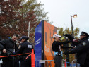 Runners file through a security check point before the start of the ING New York City Marathon on November 3, 2013. (Photo by Maddie Meyer/Getty Images)