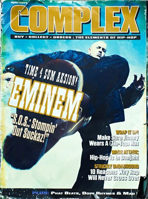 Photo: Limited edition 1000 copy alternate "1992" cover. Dec/Jan. Eminem. Our shoot was inspired by early '90s rap magazines so we made this limited run version of the cover in homage to those classic mags.