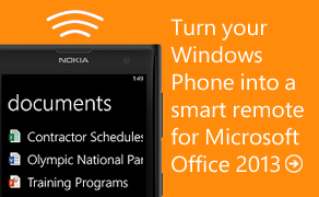 Advance PowerPoint presentations with the Office Remote app