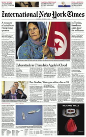 INYT Asia Front Page