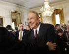 Dr. James Dobson, at the Bush White House in 2008, has filed a federal lawsuit Tuesday against the Obama administration.