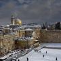 Western Wall and the Dome of the Rock, two  of the holiest sites for for Jews and Muslims, were covered in snow after a rare snowstorm blanketed Jerusalem on Friday.