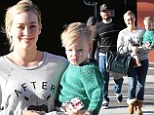 Hilary Duff enjoys a day out with her family on Saturday 