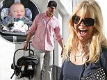 She's an over-excited admirer: Goldie Hawn can't contain her joy at meeting Josh Duhamel and baby Axl for breakfast