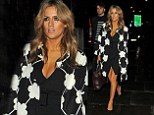 Taking the plunge: Caroline Flack leaves the X Factor wrap party at One Marylebone