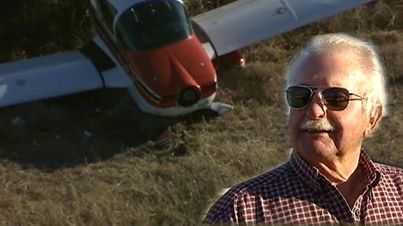 Photo: YOUR TURN: At 2,000 ft. over Parker County the propeller fell off... 79 yr. old Jack Barnett didn't panic.  He skillfully & safely landed his plane in this field. Jack's happy to have his 80th birthday in 2 weeks... http://bit.ly/LDztoW