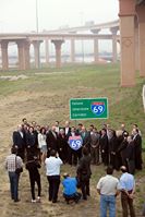 Photo: Transportation Commissioner Jeff Austin III, U.S. Congressman Henry Cuellar, the Alliance for I-69 Texas, TxDOT and other state/local leaders unveiled the signing of Loop 20 as “Future I-69” in Laredo, TX.