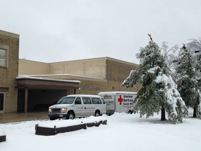 Photo: Red Cross ready for residents looking to stay warm at Lionville Middle School