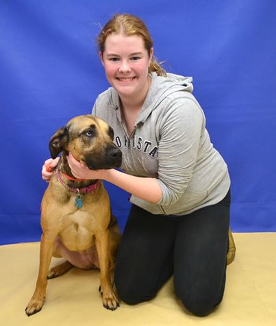 Photo: "My name is LADY and this is my new mom!  She gives good hugs and scratches!"