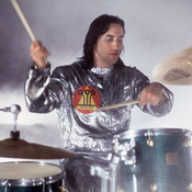 Smashing Pumpkins drummer Jimmy Chamberlin in a 1994 performance.