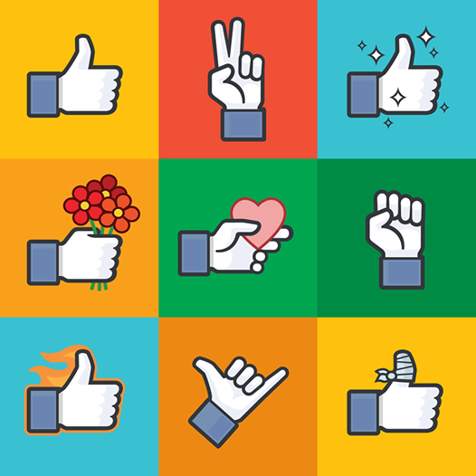 Photo: There’s more than one way to give a thumbs up. Learn how to get the Likes sticker pack here: http://on.fb.me/stickerhelp